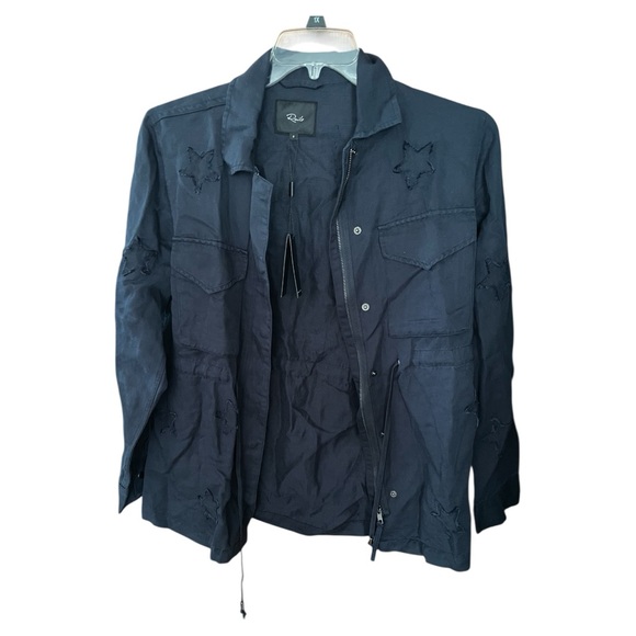 NWT Rails Lancaster utility barn jacket indigo stars preppy gorpcore heritage S - Picture 1 of 4
